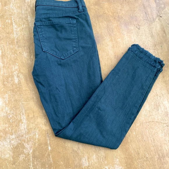 Loft 00p 24 Modern Skinny jean pants Dark hunter green - Picture 1 of 9
